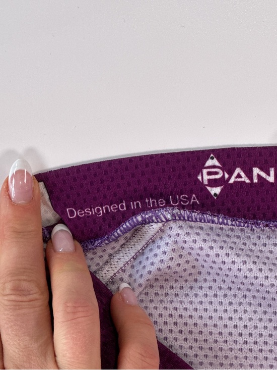 Panache Women Bike Cycling Jersey Purple Mesh 3 Pocket Full Zip Size M - Picture 8 of 12